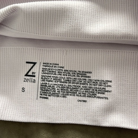 Z by Zella cropped racer back tank top. Size small. Color pale purple - Picture 4 of 4